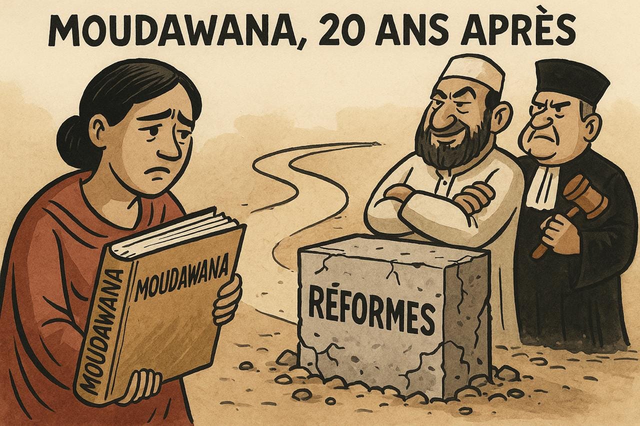 You are currently viewing La Moudawana a 20 ans : on souffle les bougies ou on rallume le feu ?Deux décennies de réformes… et de résistances XXL