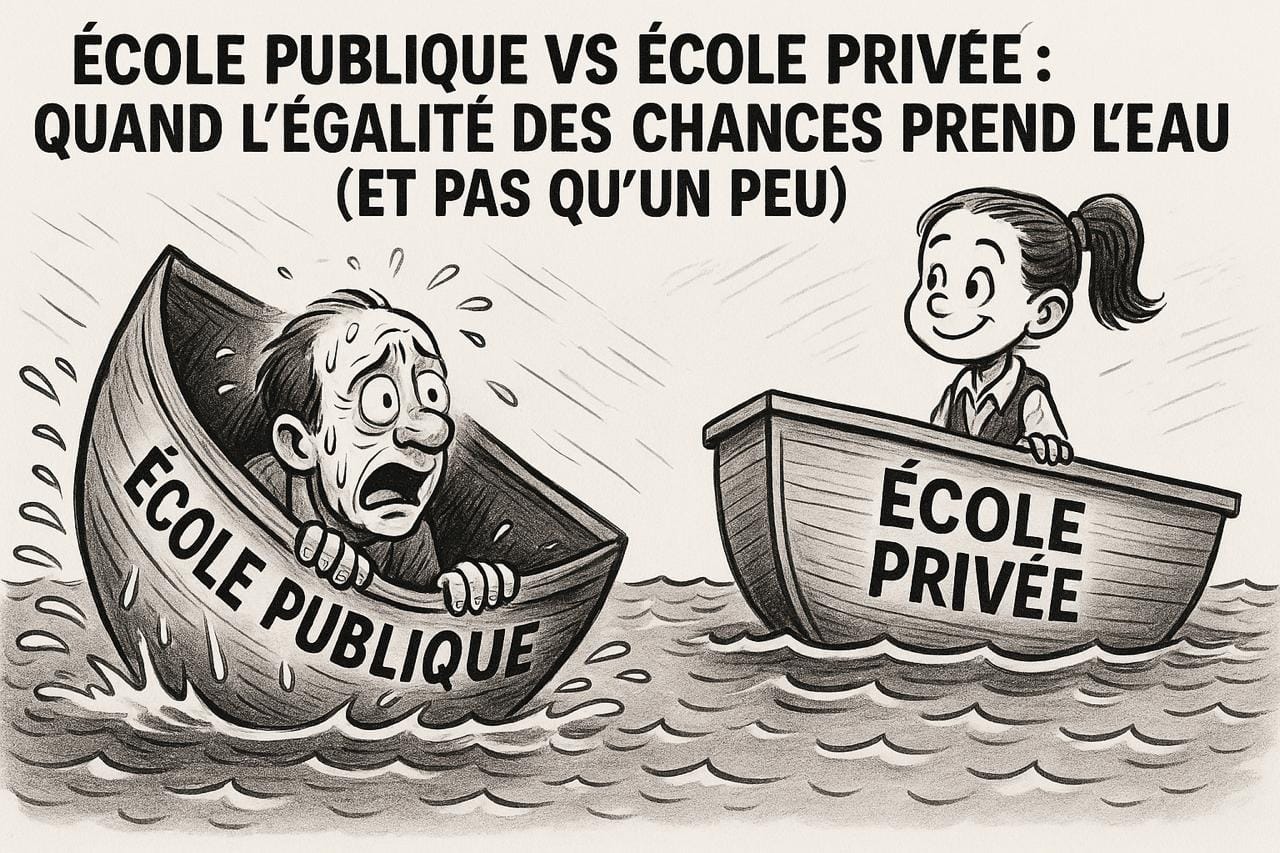 You are currently viewing École publique vs école privée : quand l’égalité des chances prend l’eau (et pas qu’un peu)