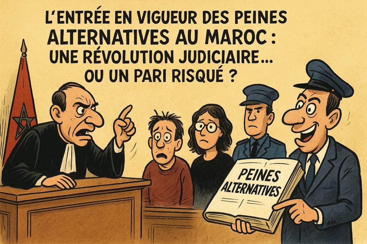 You are currently viewing L’entrée en vigueur des peines alternatives au Maroc : une révolution judiciaire… ou un pari risqué ?
