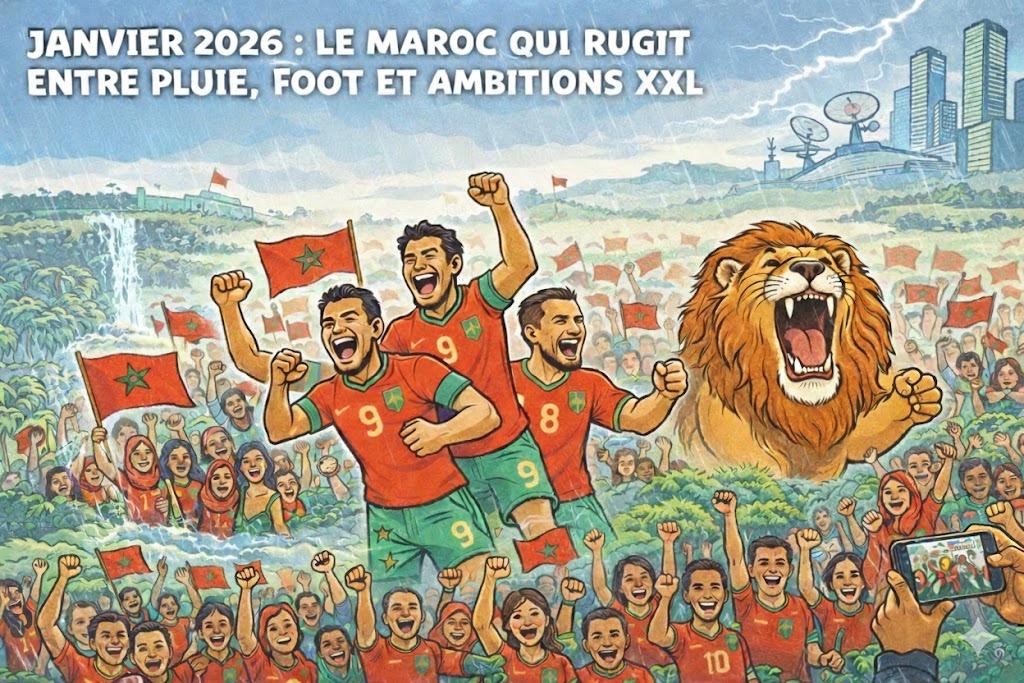 You are currently viewing Janvier 2026 : le Maroc qui rugit entre pluie, foot et ambitions XXL